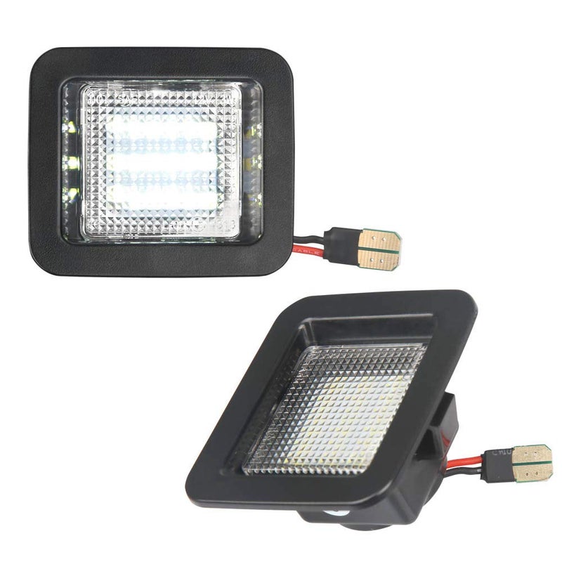 MbuyDIY LED License Plate Light Lamp Assembly Compatible with 2015-2020 F150 17-20 Raptor Clear Lens 6000K White, Pack of 2 - Image 1